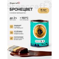 Грунт-эмаль БРОНЕЦВЕТ Шоколадная (бан 0,9 кг/14 шт)