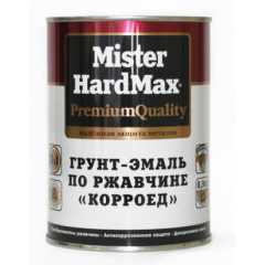 Грунт-эмаль Mister HardMax КОРРОЕД по ржавчине белый 0,9кг