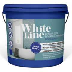 Краска White Line для влажных помещений моющаяся (бан. 7кг)